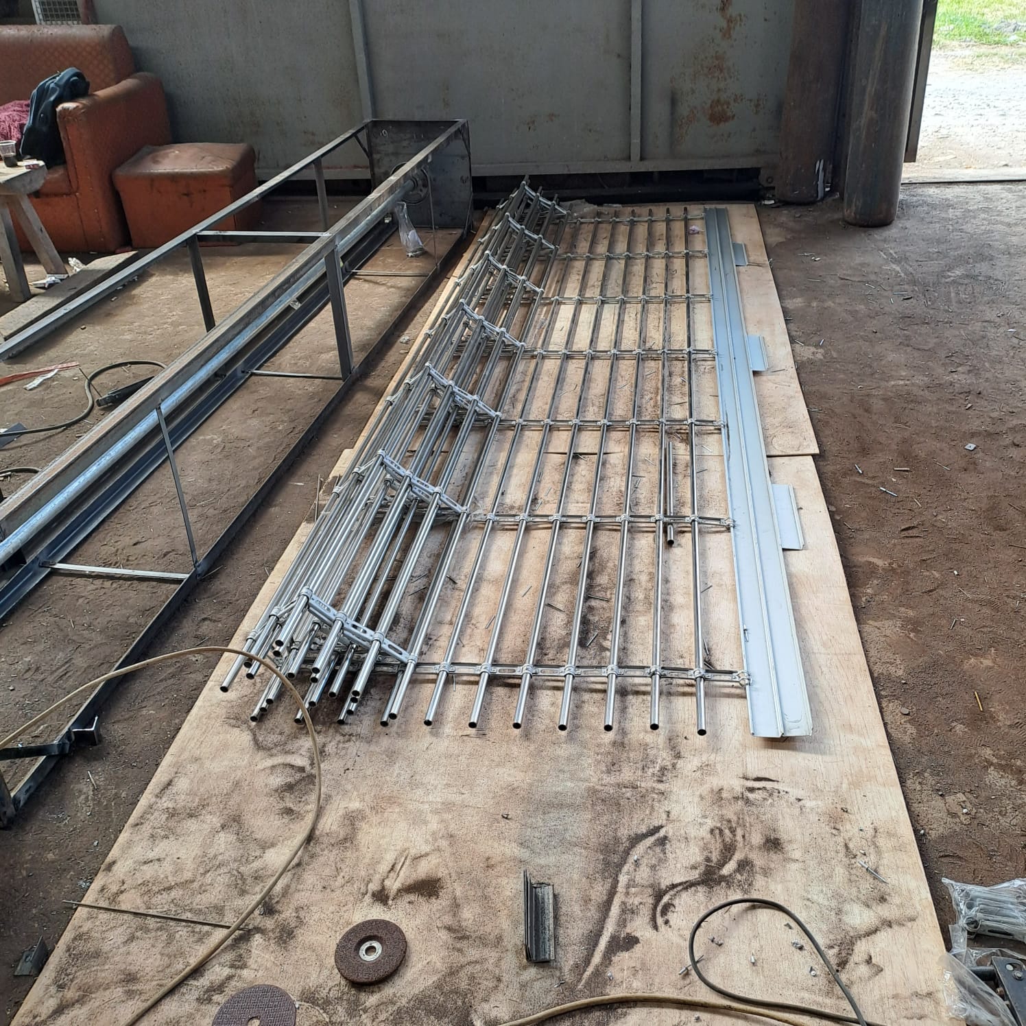 Rolling door grille stainless